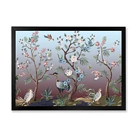 Toile « Chinoiserie with Birds and Peonies XI