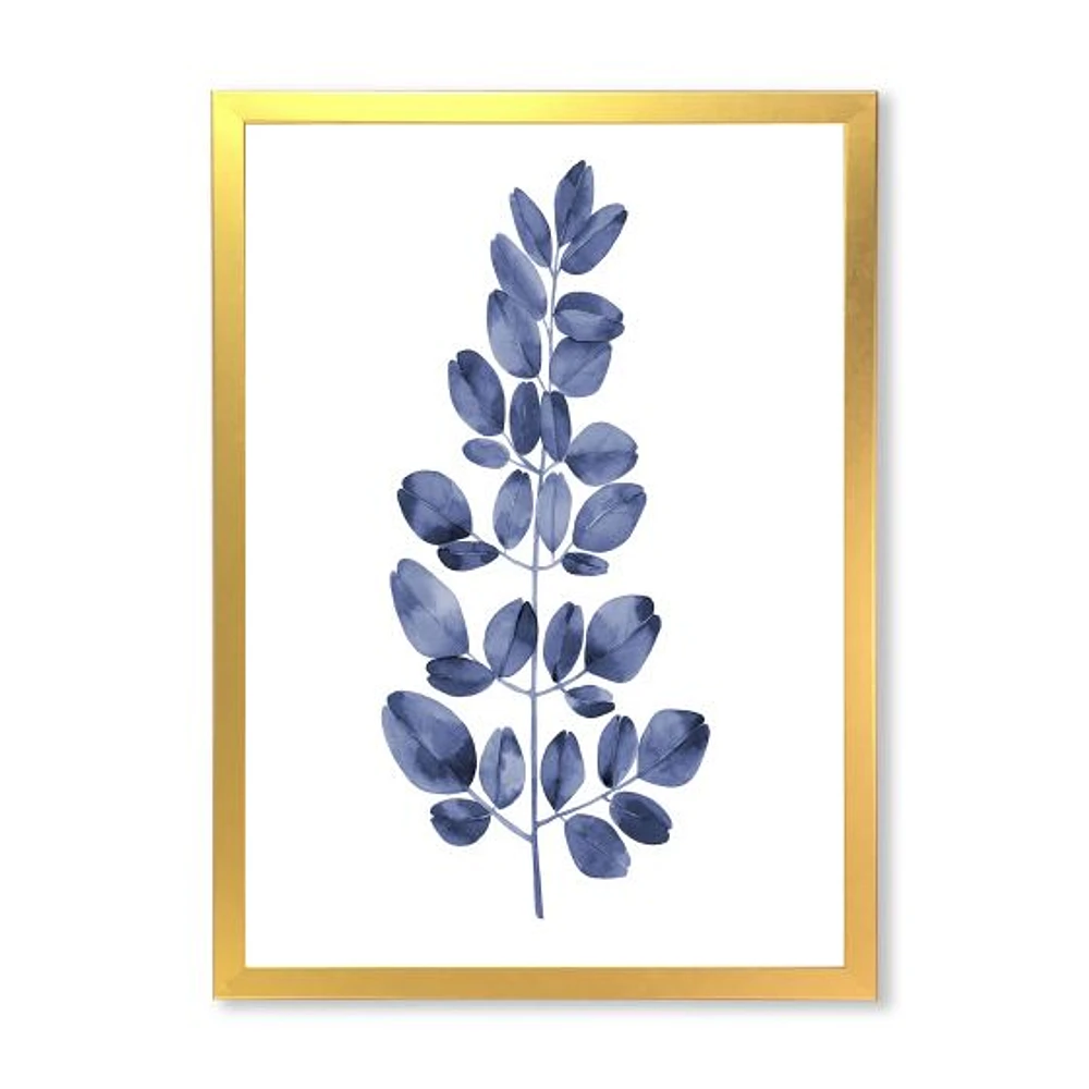 Navy Blue Eucalyptus II  Wall Art