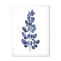 Navy Blue Eucalyptus II  Wall Art