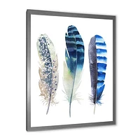 Colourful Boho Feathers I  Wall Art