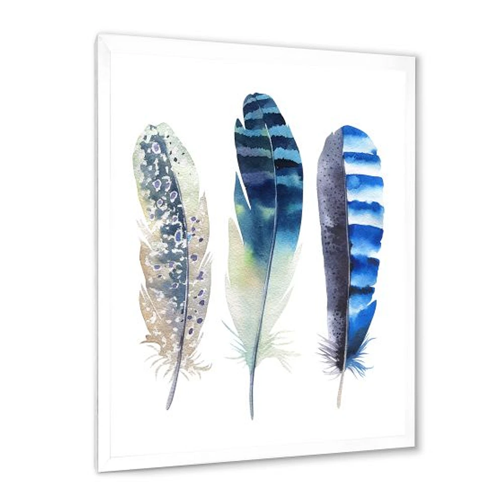 Colourful Boho Feathers I  Wall Art