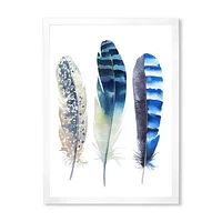 Toile « Colourful Boho Feathers I »