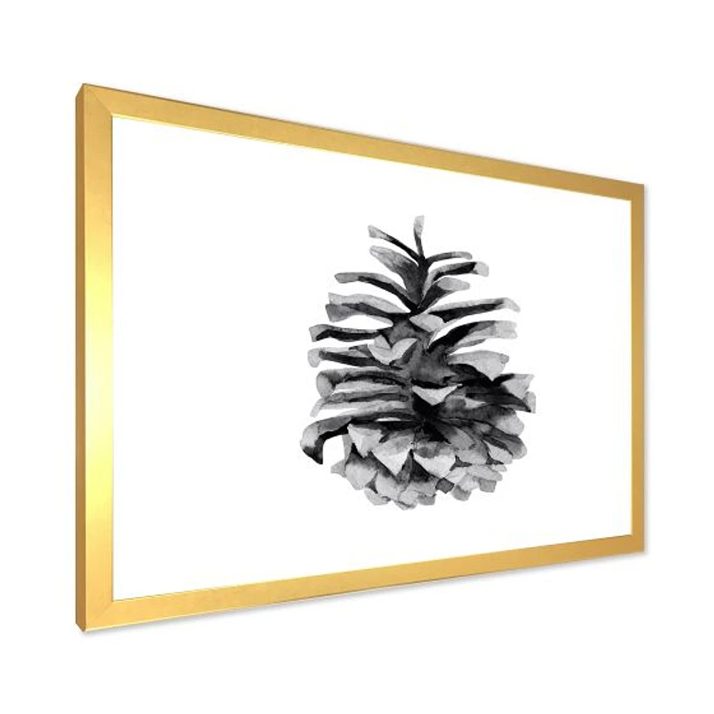 Toile « Conifer Cone Monochrome