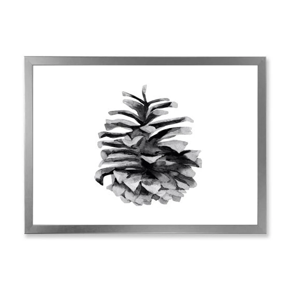 Toile « Conifer Cone Monochrome