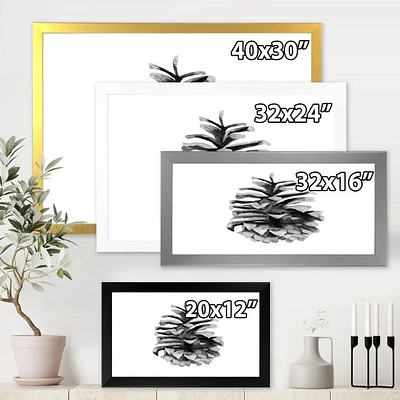 Conifer Cone Monochrome Wall Art