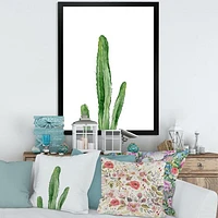 Toile « Green Cactus South Western Plant Botanical Detail »