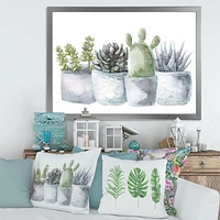 Toile « Cactus and Succulent House Plants I