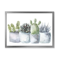 Toile « Cactus and Succulent House Plants I