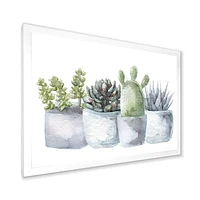 Toile « Cactus and Succulent House Plants I