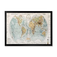 Ancient Map of The World II Wall Art