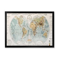 Ancient Map of The World II Wall Art