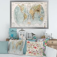 Ancient Map of The World II Wall Art