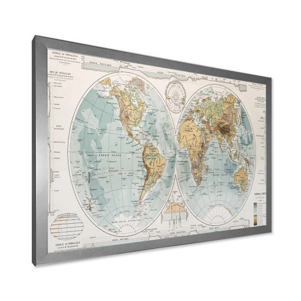 Ancient Map of The World II Wall Art