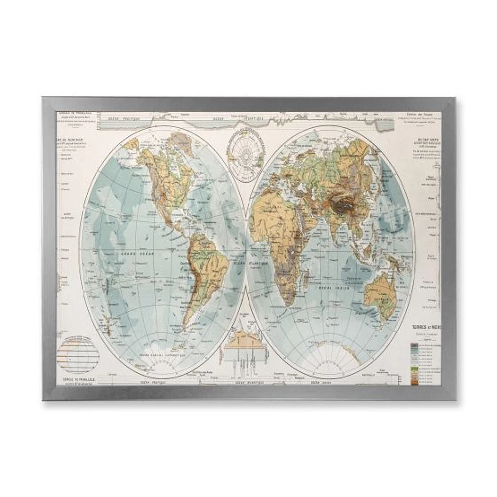 Ancient Map of The World II Wall Art