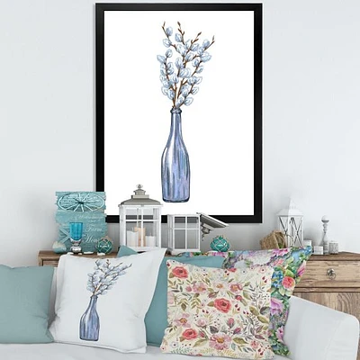 Toile « Bunch of Blue Willow Twigs II »