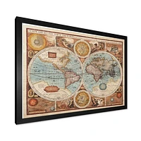 Ancient Map of The World VIII Wall Art