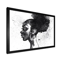 Monochrome Portrait of African American Woman I  Wall Art