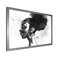 Monochrome Portrait of African American Woman I  Wall Art