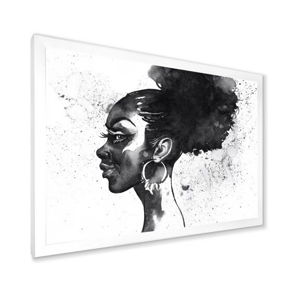 Monochrome Portrait of African American Woman I  Wall Art