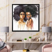 Toile « Portrait of Two Afro American Women