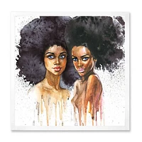 Toile « Portrait of Two Afro American Women