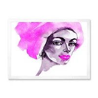 Afro American Woman Fashion Portrait  Wall Art