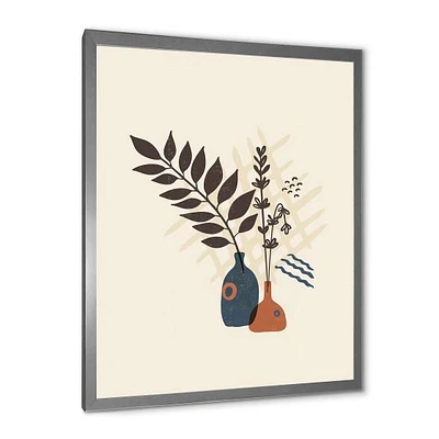 Vintage Boho Minimalistic Flowers I  Wall Art