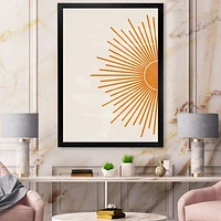 Toile imprimée « Orange Sun Print I »