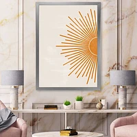 Toile imprimée « Orange Sun Print I »