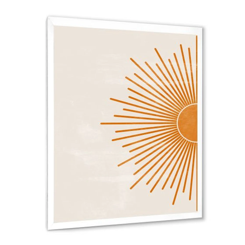 Toile imprimée « Orange Sun Print I »