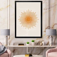 Orange Sun Print II  Wall Art