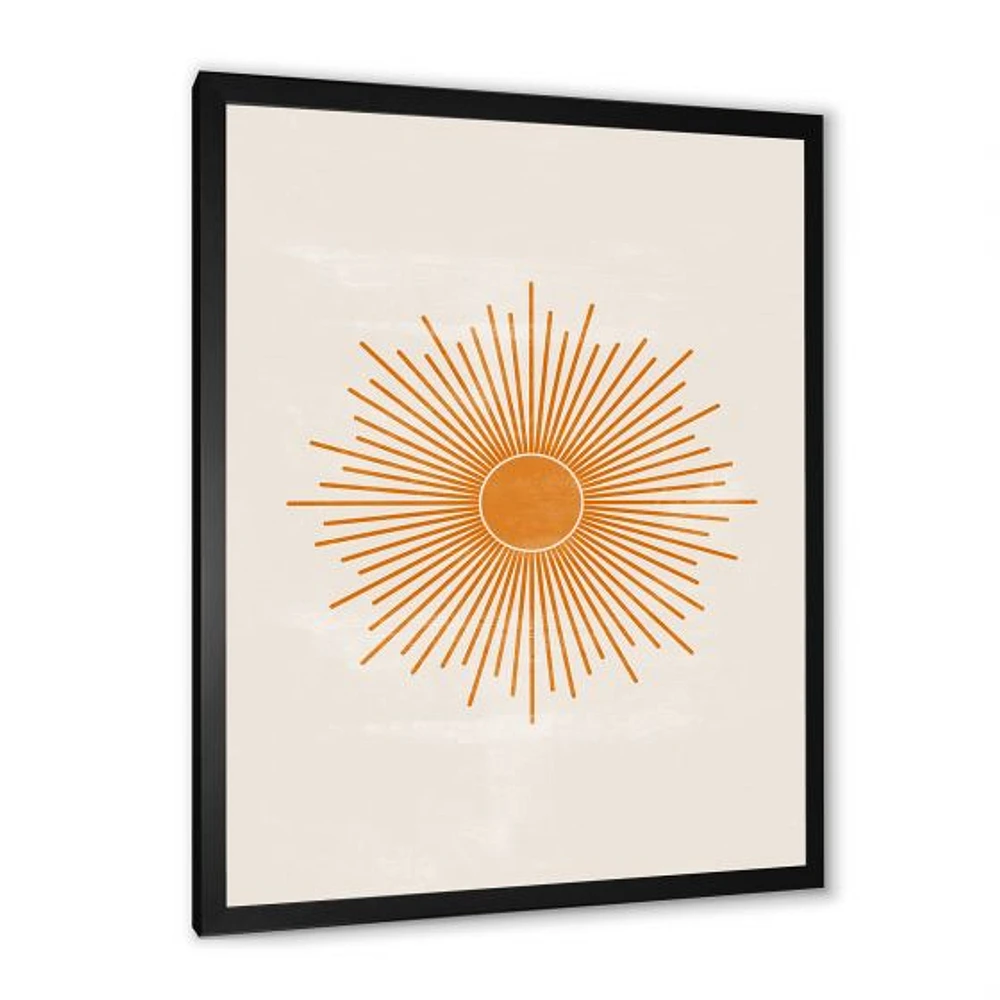 Toile « Orange Sun Print II »