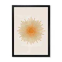 Orange Sun Print II  Wall Art