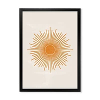 Orange Sun Print II  Wall Art