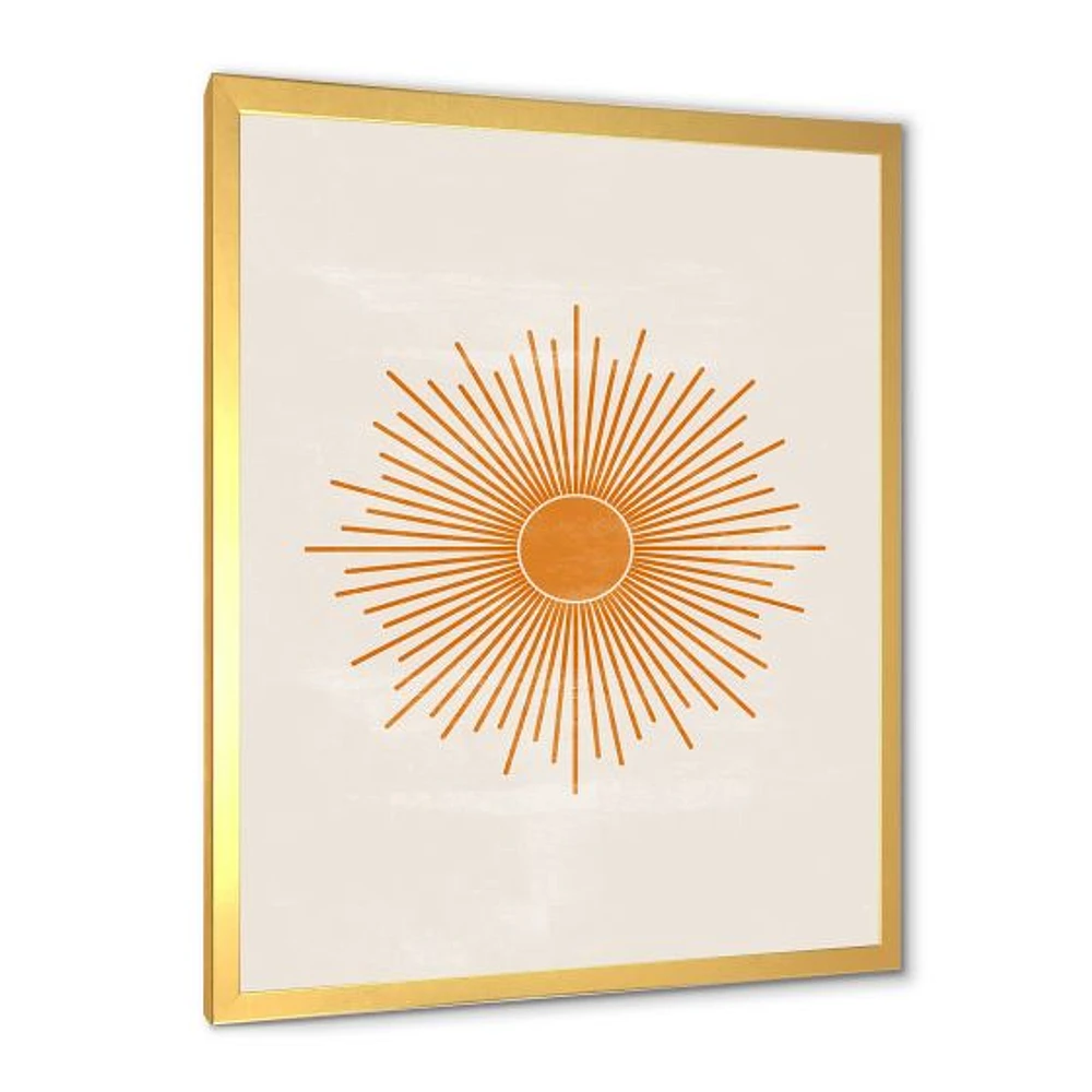 Toile « Orange Sun Print II »