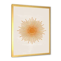 Orange Sun Print II  Wall Art