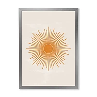 Orange Sun Print II  Wall Art