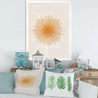 Orange Sun Print II  Wall Art