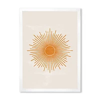 Orange Sun Print II  Wall Art