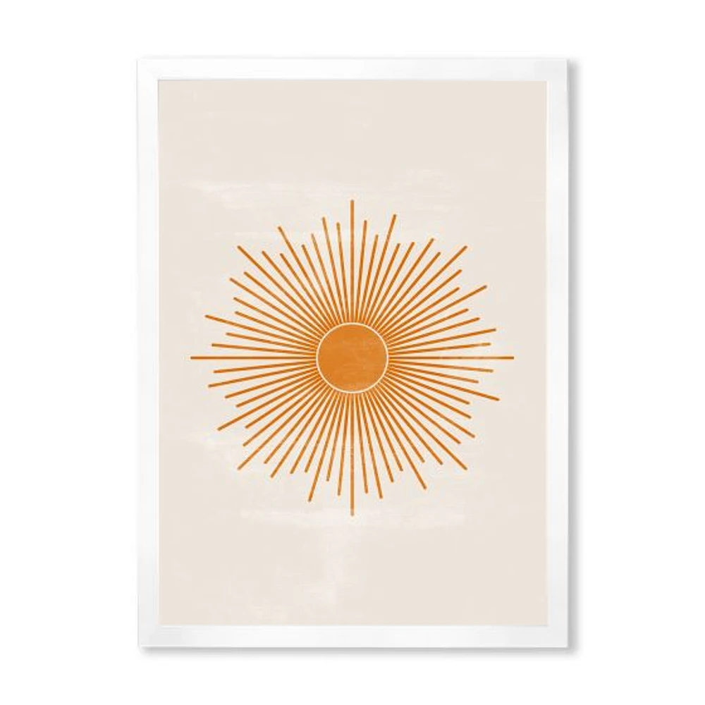 Toile « Orange Sun Print II »