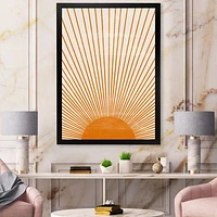 Toile « Orange Sun Print III »