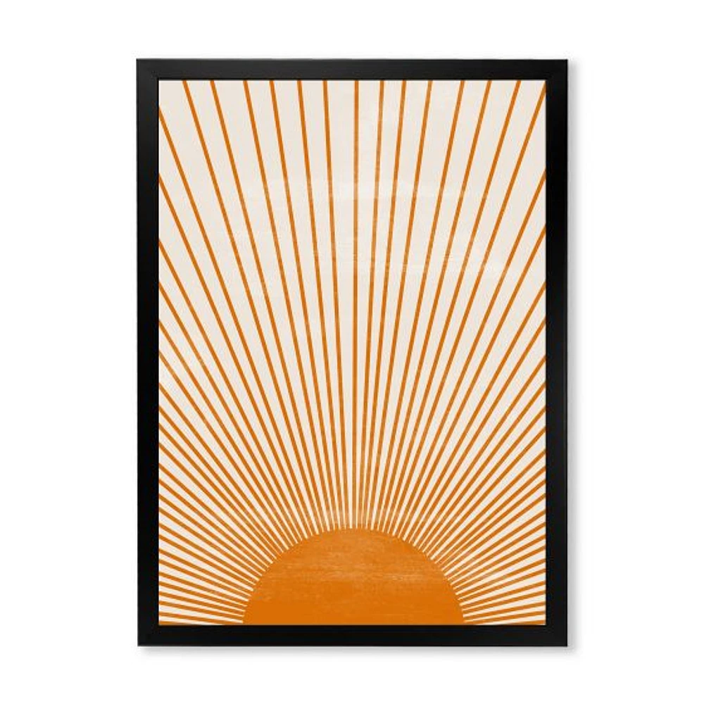 Toile « Orange Sun Print III »