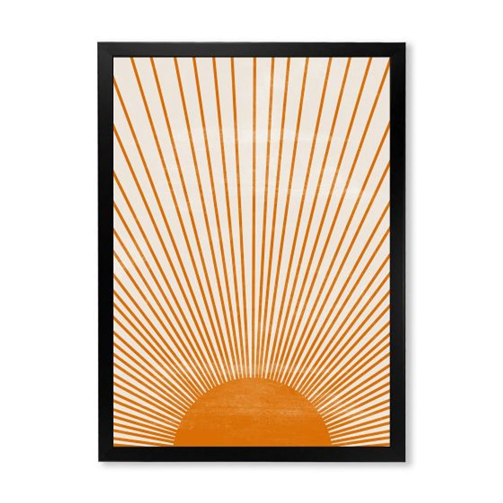 Toile « Orange Sun Print III »