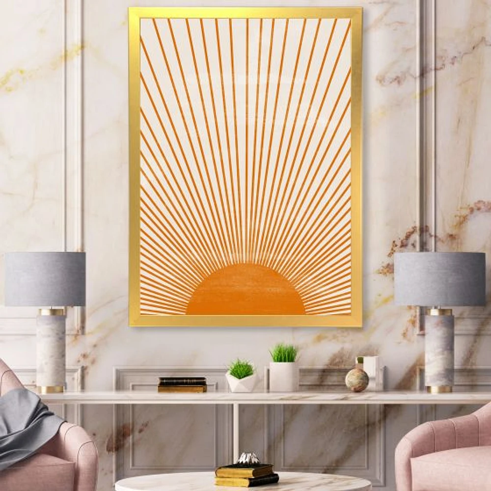 Toile « Orange Sun Print III »