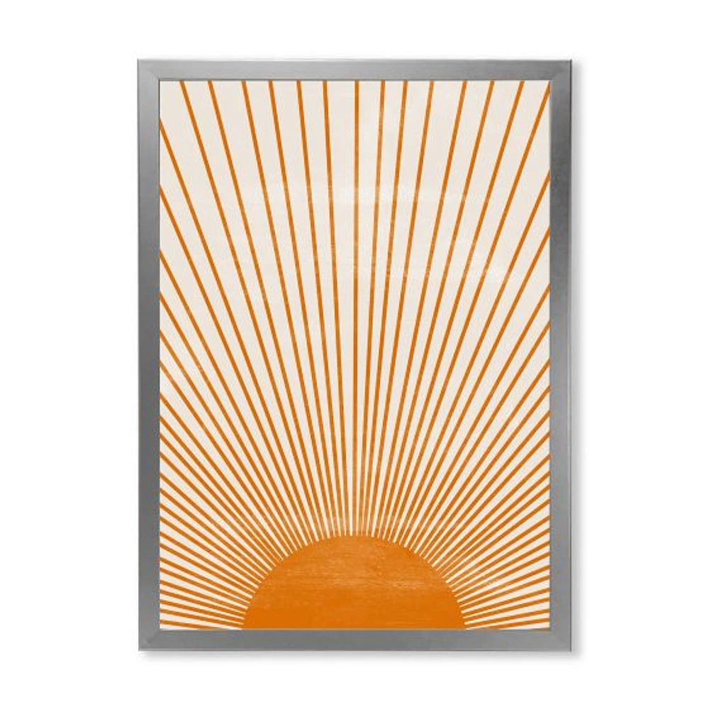 Toile « Orange Sun Print III »