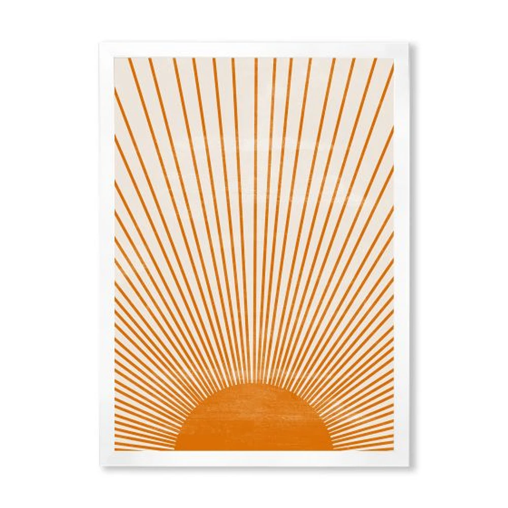 Toile « Orange Sun Print III »