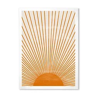 Toile « Orange Sun Print III »