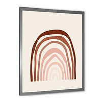 Terracotta Minimalist Boho Rainbow I  Wall Art