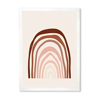 Terracotta Minimalist Boho Rainbow I  Wall Art