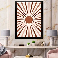 Toile « Geometric Radiant Sun »